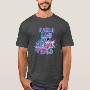 Camiseta Mamá y día de la microtia azul