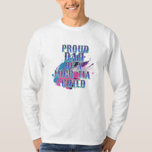 Camiseta Mamá y día de la microtia azul