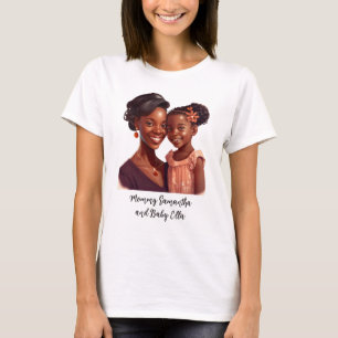 Camiseta Mamá y hija negras personalizadas (10)