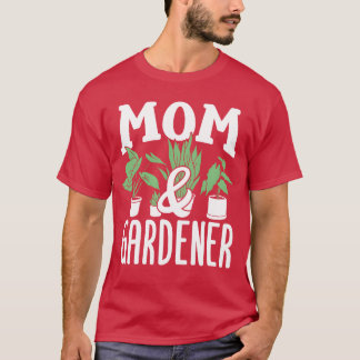 Camiseta Mamá Y Jardín Jardines Familia Madre