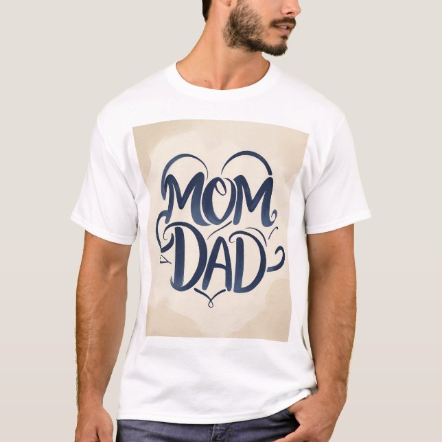 Camiseta Mamá y papá (Anverso)
