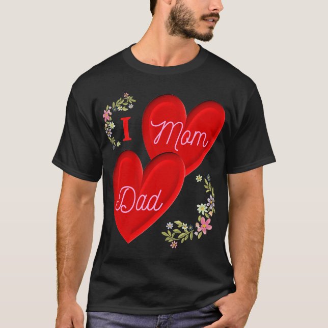 Camiseta Mamá y papá (Anverso)
