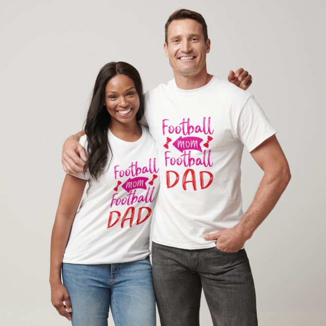 Camiseta Mamá y papá de fútbol (Unisexo)