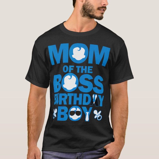 Camiseta Mamá Y Papá De La Familia De Nacimiento Del Jefe P (Anverso)