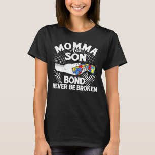 Camiseta Mamá Y Son Bond Nunca Estén Rotos De Autismo Mam