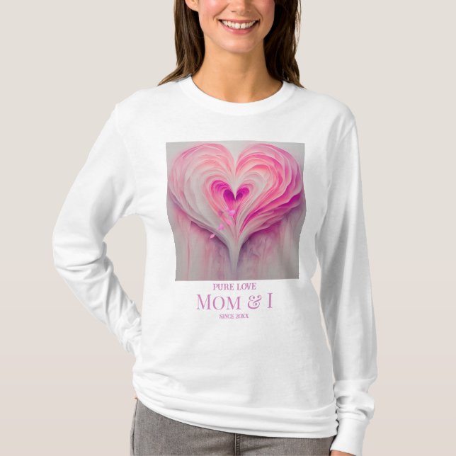 Camiseta Mamá y yo somos "amor puro" (Anverso)