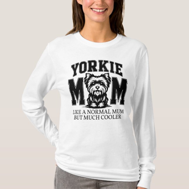 Camiseta Mamá Yorkie (Anverso)