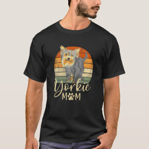 Camiseta Mamá Yorkie Retro Yorkshire Terrier Dog Mam