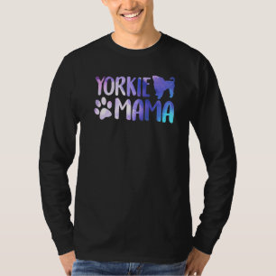 Camiseta Mamá Yorkie Terrier Maltés de Yorkshire Mamá de Pe