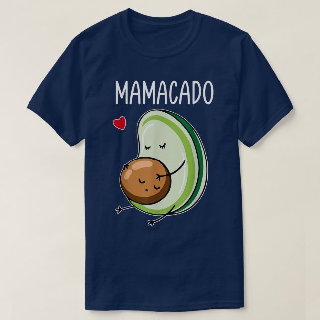 Camiseta Mamacado Aguacado Pajamas Mujeres Embarazadas Madr (Diseño del anverso)