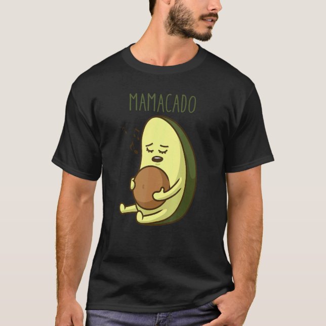 Camiseta Mamacado Aguacate da Embarazo Mamá Embarazo Aguaca (Anverso)