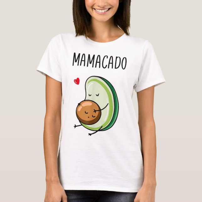 Camiseta Mamacado Aguacate Embarazo (Anverso)
