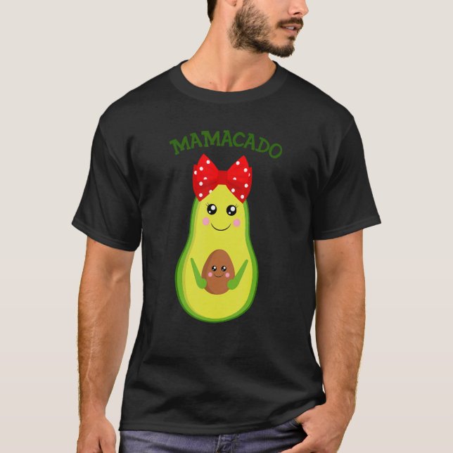 Camiseta Mamacado Aguacate Embarazo Mamá Embarazada Avo (Anverso)