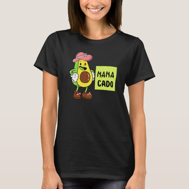 Camiseta Mamacado Avocado Pregnant Mom Pregnancy Avo   (Anverso)