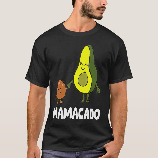 Camiseta Mamacado Cute Aguacate Embarazada Mamá (Anverso)
