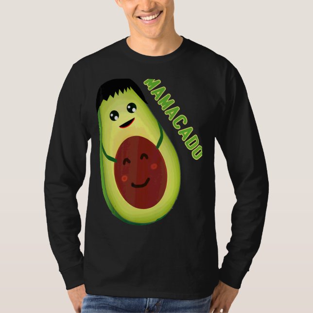 Camiseta Mamacado Cute Aguacate Embarazada Mamá 1 (Anverso)