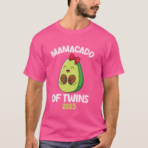 Camiseta MAMACADO DE TWINS 2025 Funny Twin Mom Advocado