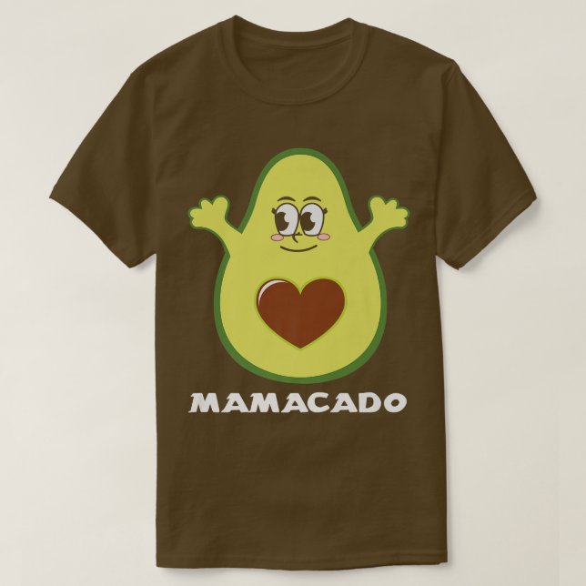 Camiseta Mamacado Funny Aguacado Mamá Mamá Mamá Pun Matchin (Diseño del anverso)