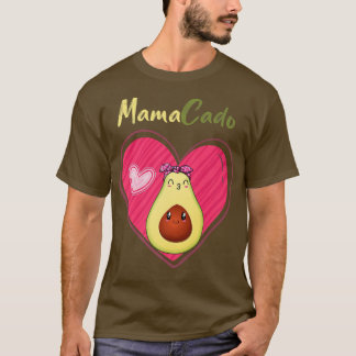 Camiseta Mamacado Funny Cute Aguacate Embarazo Mamá