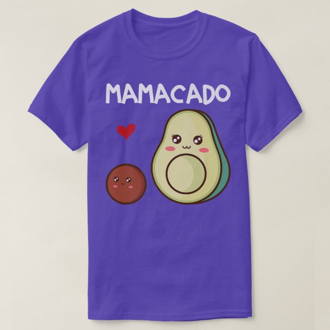 Camiseta Mamacado Mama Aguacate Invitación de Embarazo (Diseño del anverso)