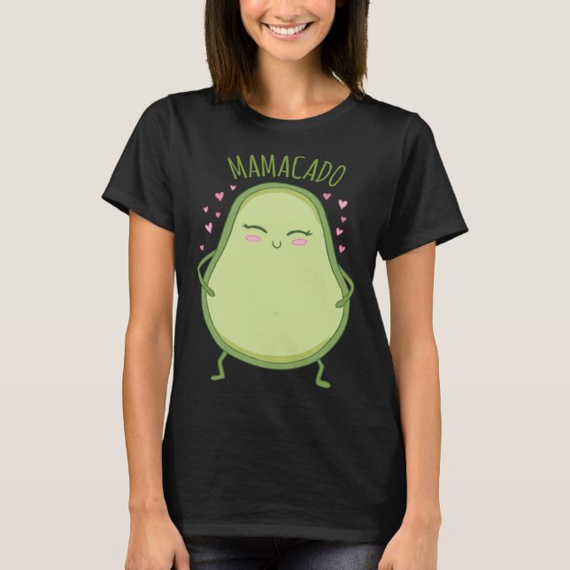 Camiseta Mamacado Mujer Embarazada Madre Aguacate (Anverso)
