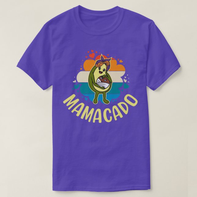 Camiseta Mamacado, Mujeres Aguacate Para Chicas, Mamá Cuta, (Diseño del anverso)