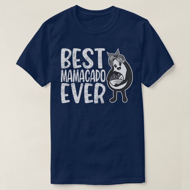 Camiseta Mamacado, mujeres divertidas aguacate, mamá Chica, (Diseño del anverso)