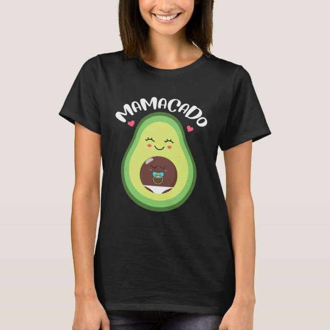 Camiseta Mamacado Pregnant Avocado Pregnancy Announcement (Anverso)