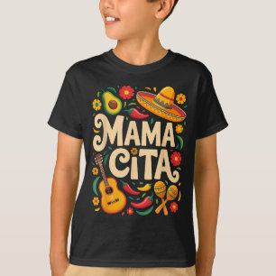 Camiseta Mamacita cinco de mayo fiesta maracas sombrero div