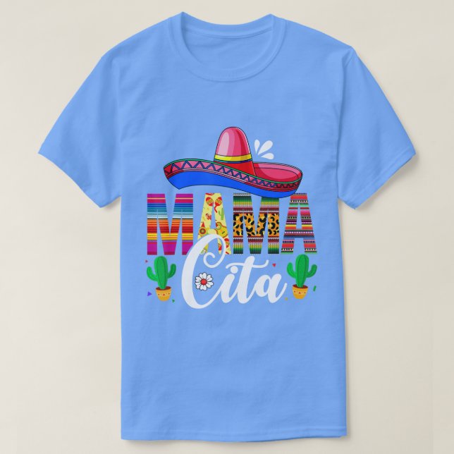 Camiseta Mamacita Cinco De Mayo Leopard Fiesta Mexican Moth (Diseño del anverso)