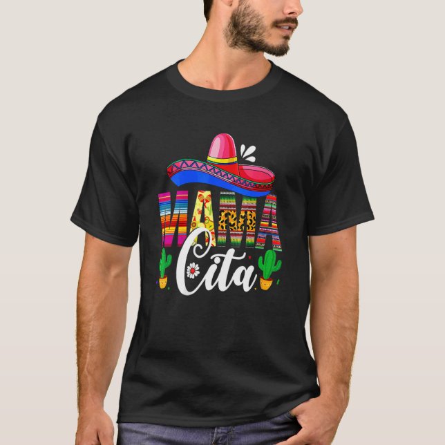 Camiseta Mamacita Cinco De Mayo Leopardo Fiesta Moto Mexica (Anverso)