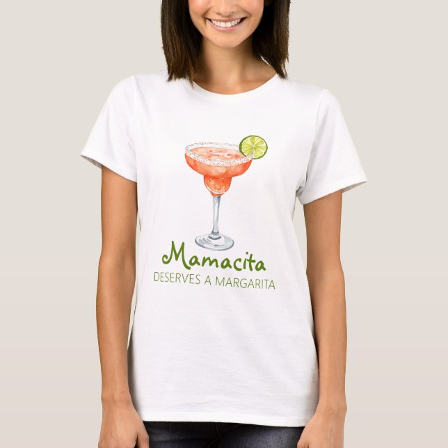 Camiseta Mamacita merece una maraña de fresas Margarita (Anverso)