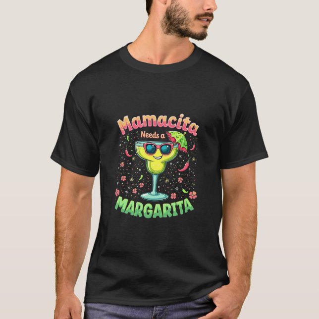 Camiseta Mamacita necesita una Fiesta Margarita Cinco de Ma (Anverso)