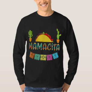 Camiseta Mamacita Taco Mexicano Fiesta Cactus Cinco De Mayo