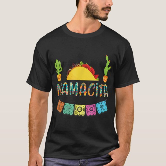 Camiseta Mamacita Taco Mexicano Fiesta Cactus Cinco De Mayo (Anverso)