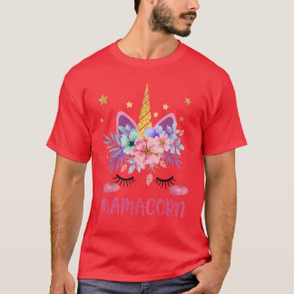 Camiseta Mamacorn Funny Unicorn Disstume Mom Día de la Madr