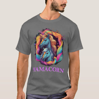 Camiseta Mamacorn Pregnant Unicorn Madre hija Fu