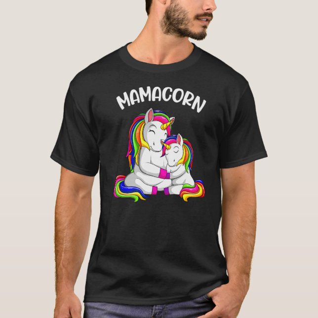 Camiseta Mamacorn Unicornio Mamá Día de la Madre (Anverso)