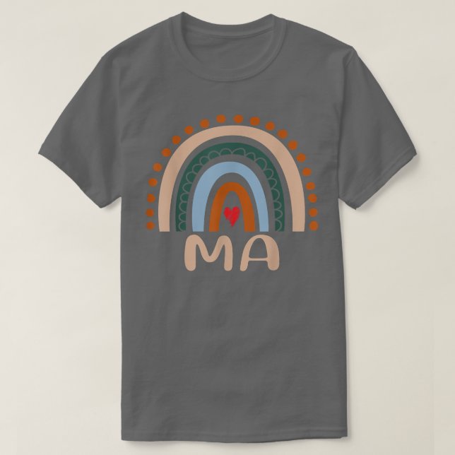 Camiseta MAMÁES Abuela arcoiris ricas MAMÁES graciosas de D (Diseño del anverso)