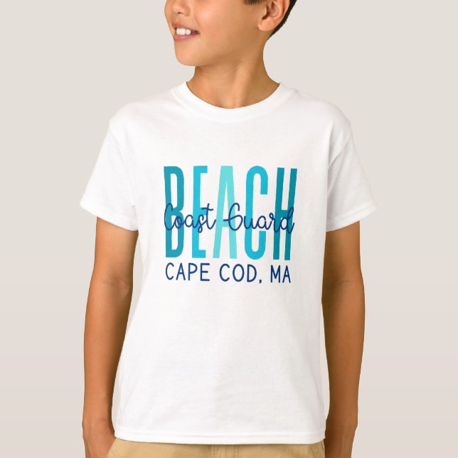 Camiseta Mamáes Cape Cod (Océano) de la playa de Coast Guar (Anverso)