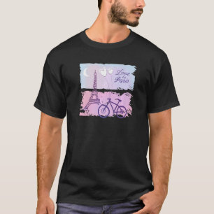 Camiseta Mamáes Chérie Paris I Love Paris Eiffel Tower Fran