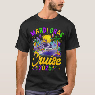 Camiseta Mamáes de crucero familiar Mardi Gras Carnival Cru