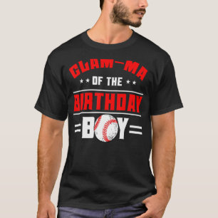 Camiseta Mamáes De Glam De La Familia Temática De Béisbol B