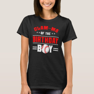 Camiseta Mamáes De Glam De La Familia Temática De Béisbol B