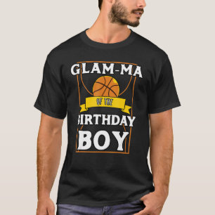 Camiseta Mamáes De Glam Del Birthday Baller Baloncesto Bday