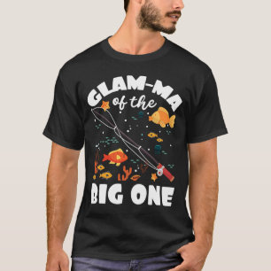 Camiseta Mamáes De Glam Del Gran Tema De La Pesca De Un Cum