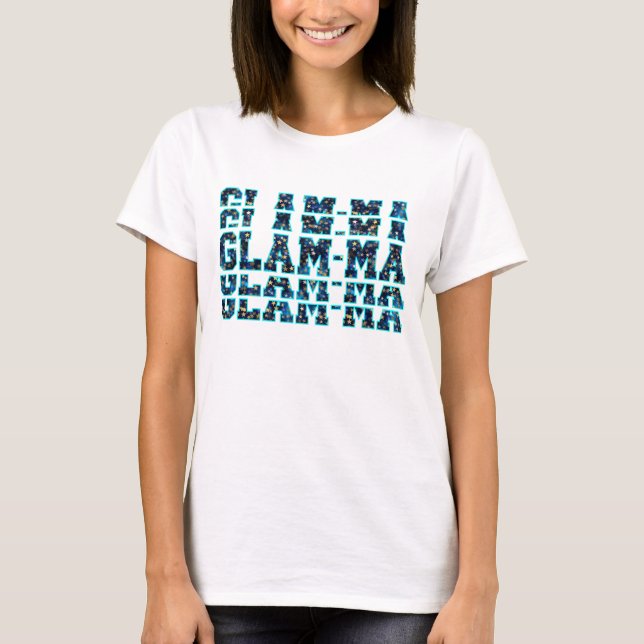 Camiseta "Mamáes de glam" donde el glamur se encuentra con  (Anverso)
