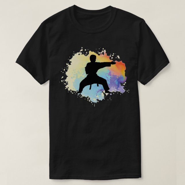 Camiseta Mamáes de regalo de Karate Fighter Taekwondo Black (Diseño del anverso)