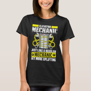Camiseta Mamáes de reparación mecánica del elevador técnico