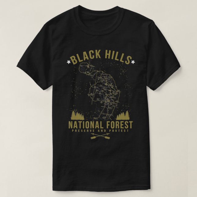 Camiseta Mamáes de senderismo de BLACK HILL National Forest (Diseño del anverso)